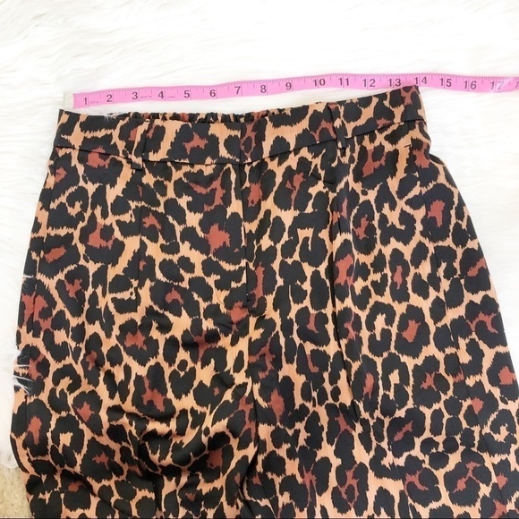 New J. Crew High-rise Wide-leg Trouser in Leopard - Picture 9 of 11